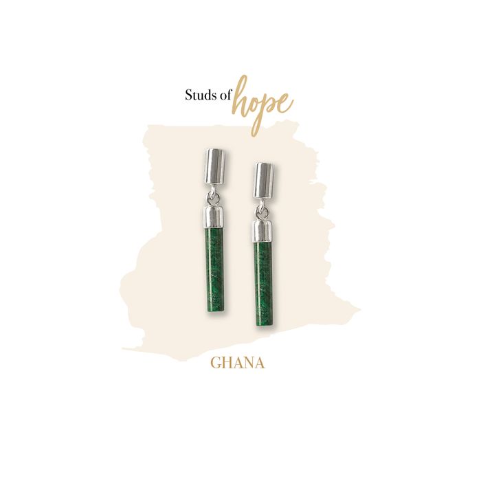 Malachite Drop Bar - Ghana